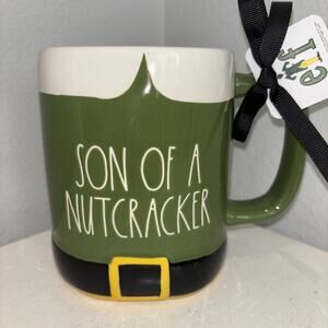 Rae Dunn Buddy Elf "Son Of A Nutcracker" Green Outfit Coffee Mug Christmas New